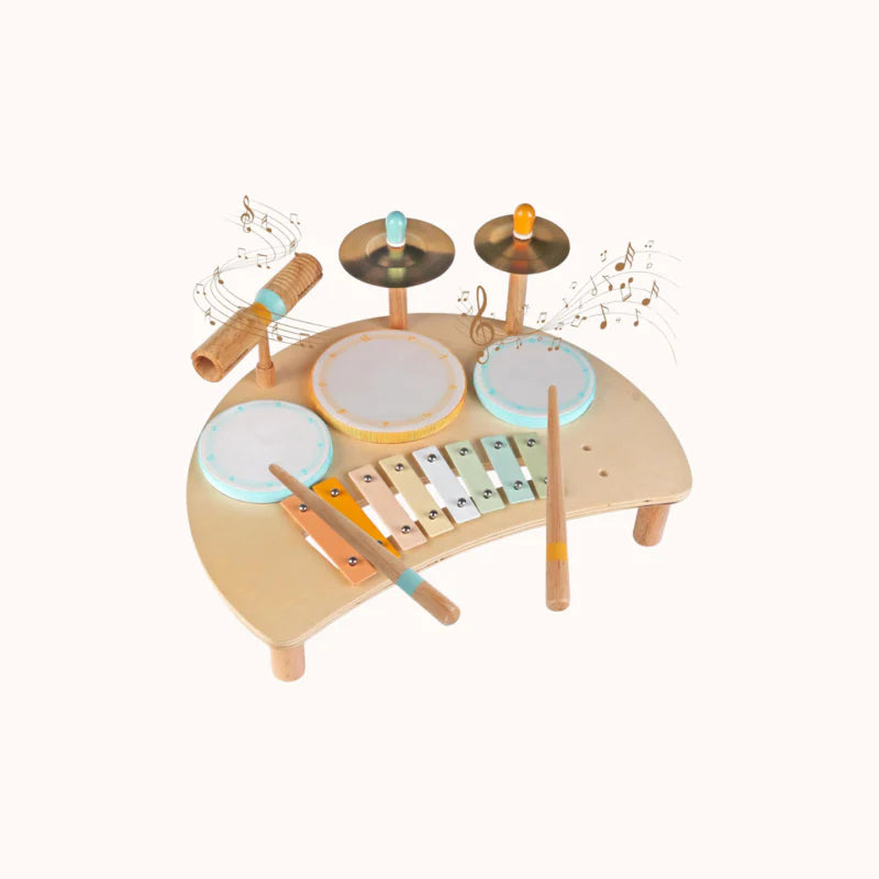 Toddler Drum Set with Xylophone – Montessori Musical Toy for Ages 1–3