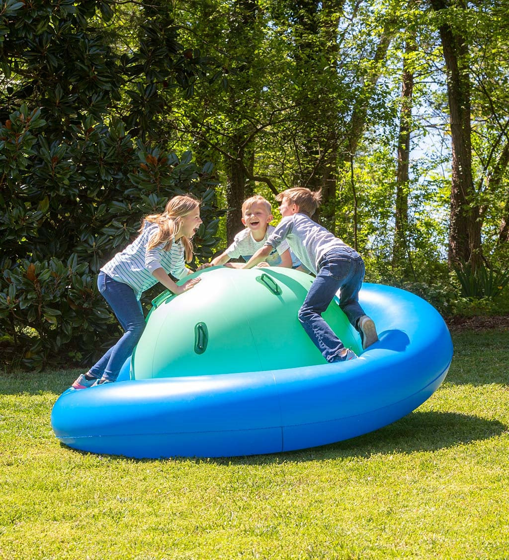 Giant Inflatable Dome Rocker – 7.5FT Active Play Sphere with 6 Handles