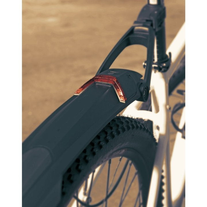 MTB Mudguard with Integrated Rear Light – StVZO Approved, 26"/27.5" Fit