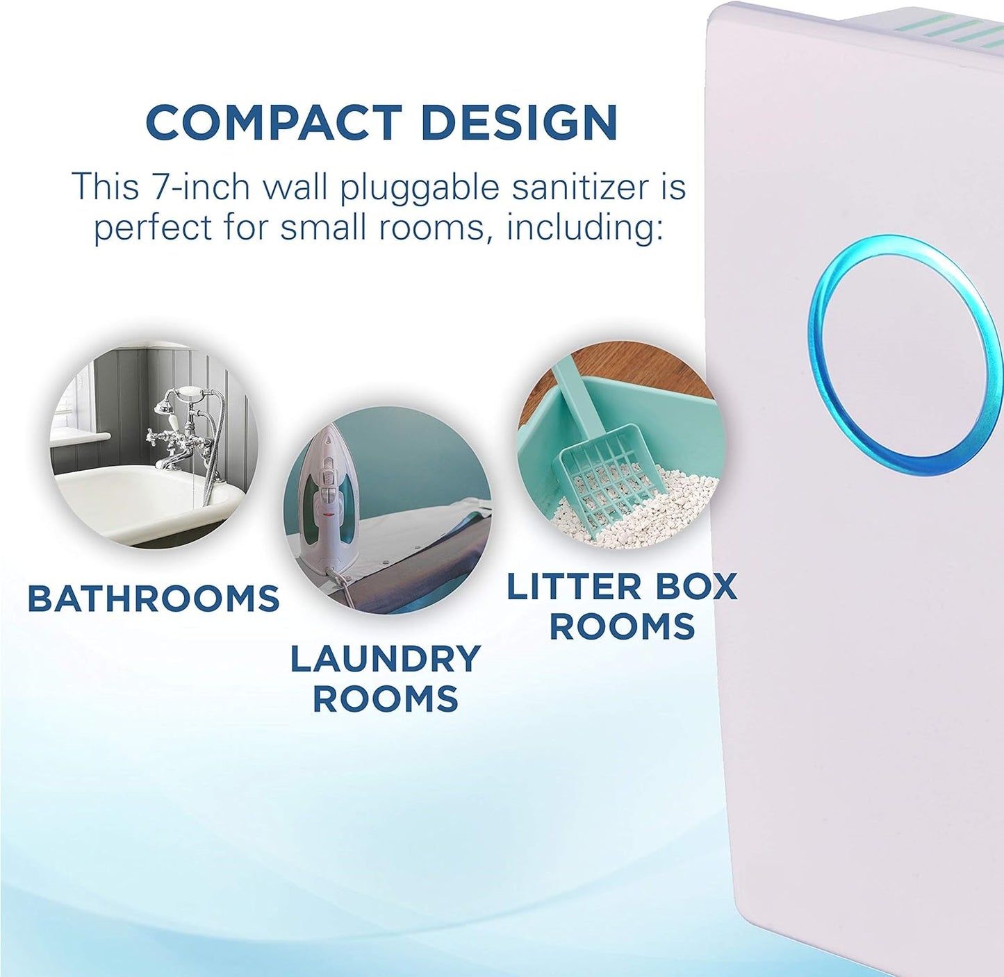 Plug-In UV-C Air Sanitizer – Kill Odors, Bacteria & Viruses, No Hassle