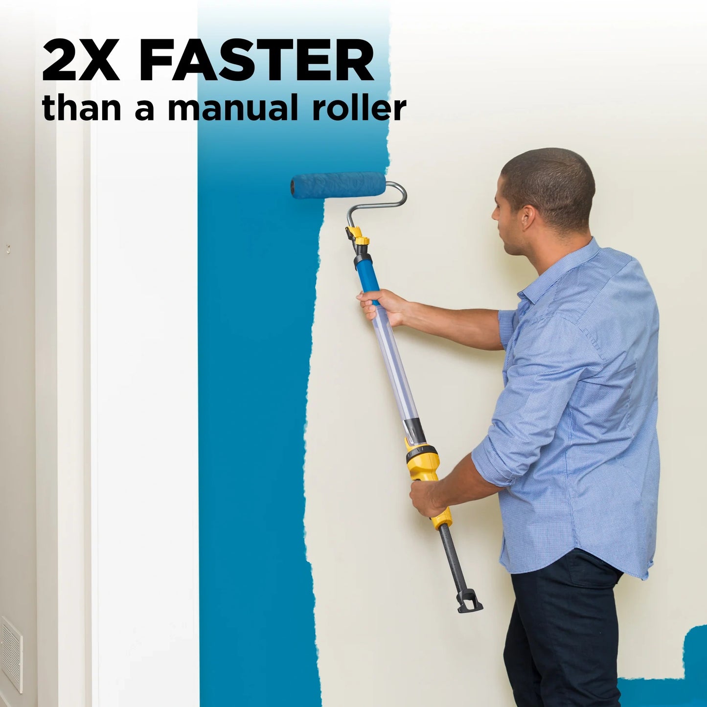 Paint Roller with Built-in Reservoir – 22 oz. Capacity, 2X Faster Painting