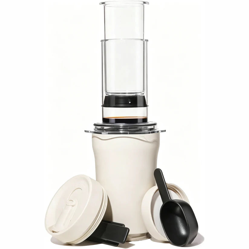 3-in-1 Portable Coffee Maker Kit – French Press, Pour-Over & Espresso Style