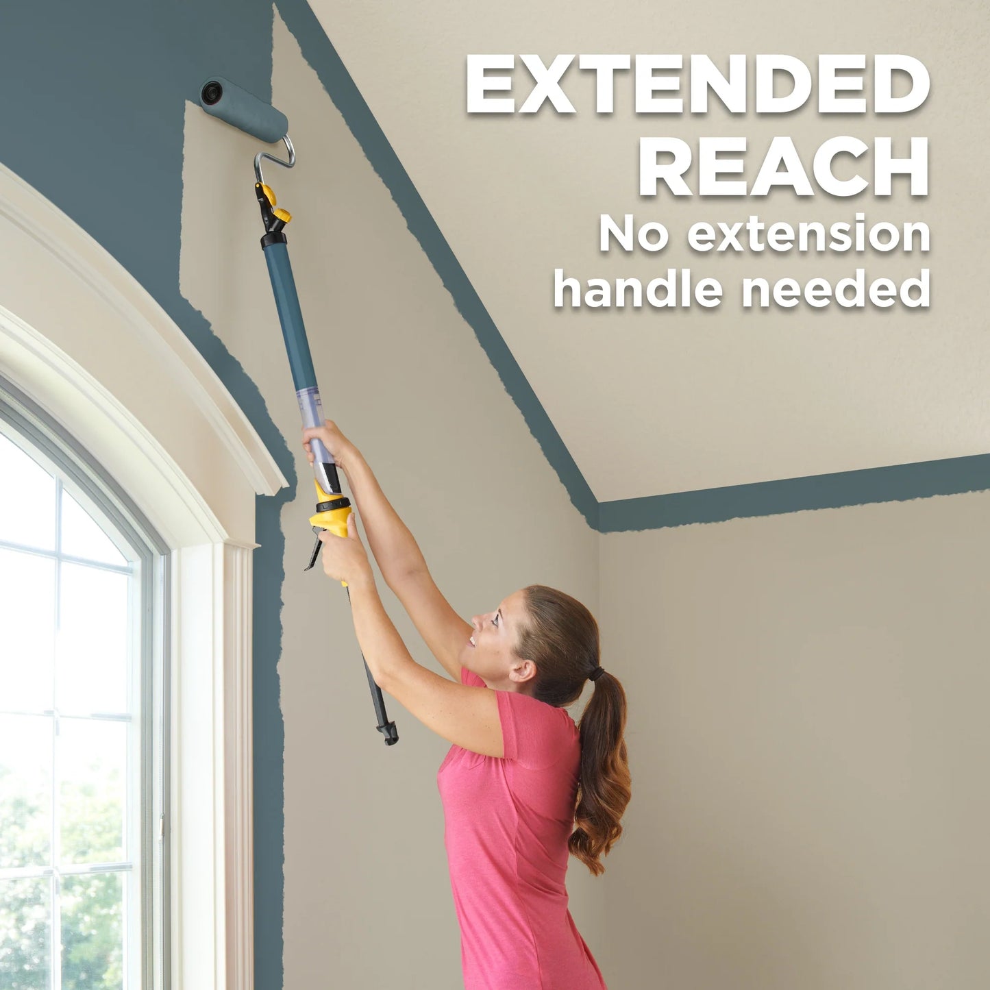 Paint Roller with Built-in Reservoir – 22 oz. Capacity, 2X Faster Painting