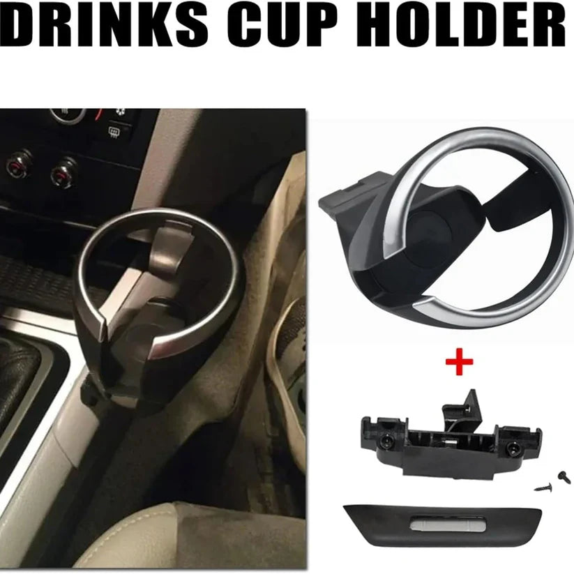 Car Cup Holder with Phone Stand – Convenient Front Seat Drink & Phone Organizer