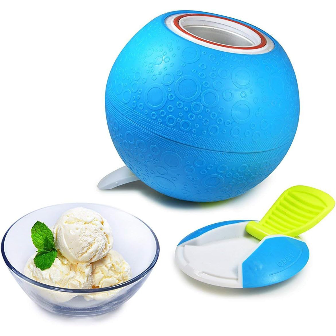 Ice Cream Making Ball – Manual 1-Pint Ice Cream Maker, No Electricity Needed