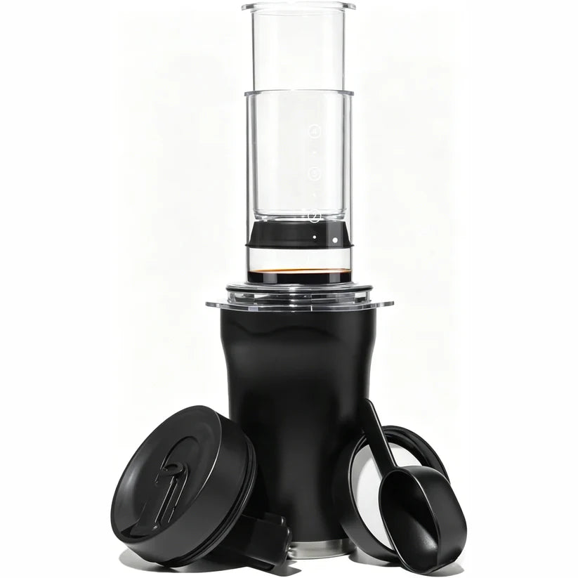3-in-1 Portable Coffee Maker Kit – French Press, Pour-Over & Espresso Style
