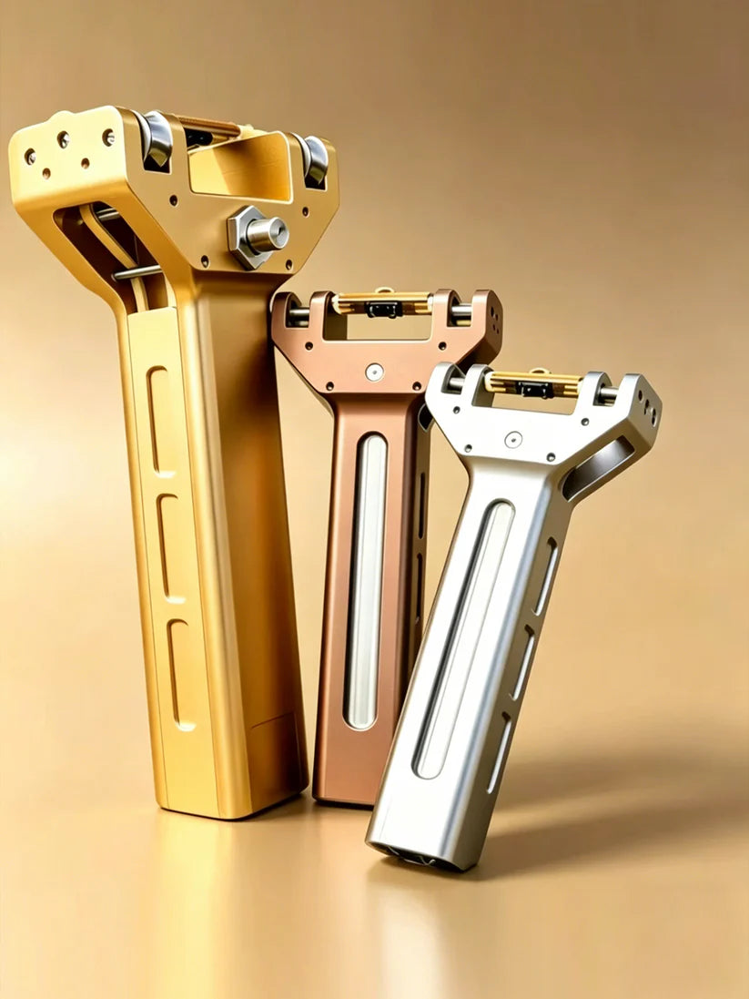 Telescopic Aluminum Alloy Slingshot – CNC-Machined, Quick-Change Bands