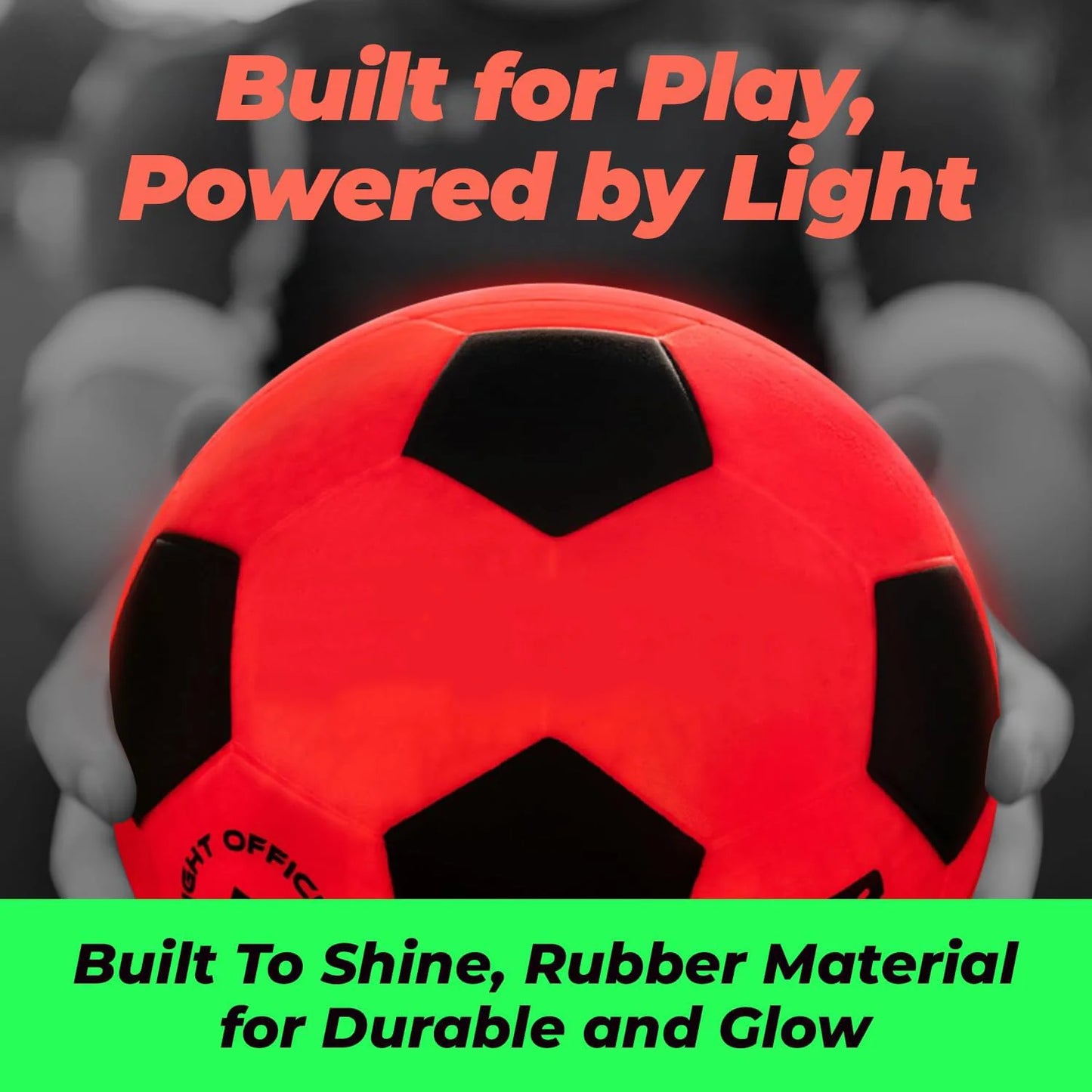 Glow in the Dark LED Soccer Ball – Impact-Activated Lights for Night Play