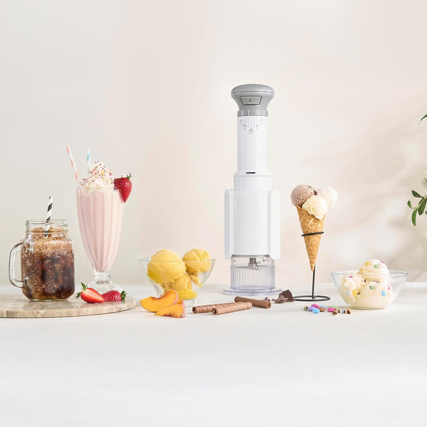Portable 5-in-1 Ice Cream Maker – Milkshakes, Slushies, Sorbets & Mix-Ins