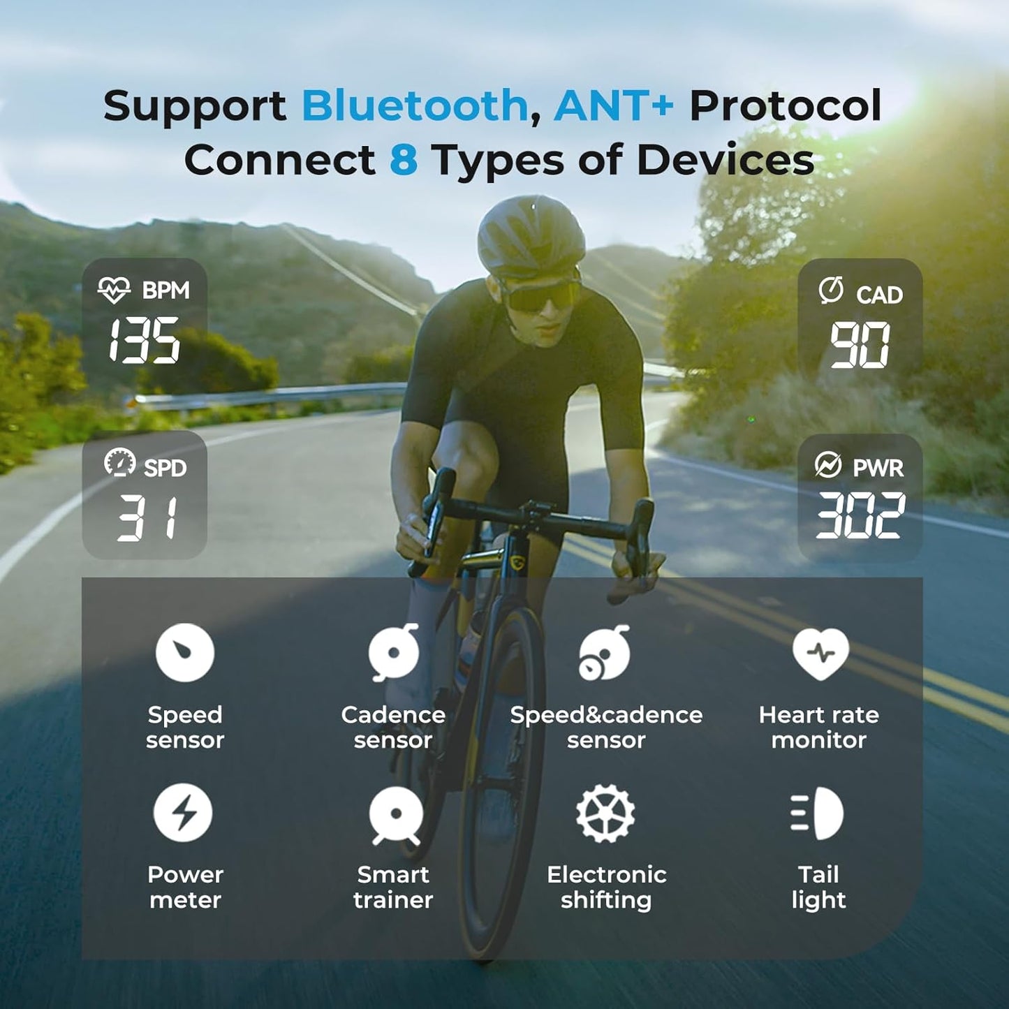 Bike Computer – Wireless Cycling Computer with Route Navigation