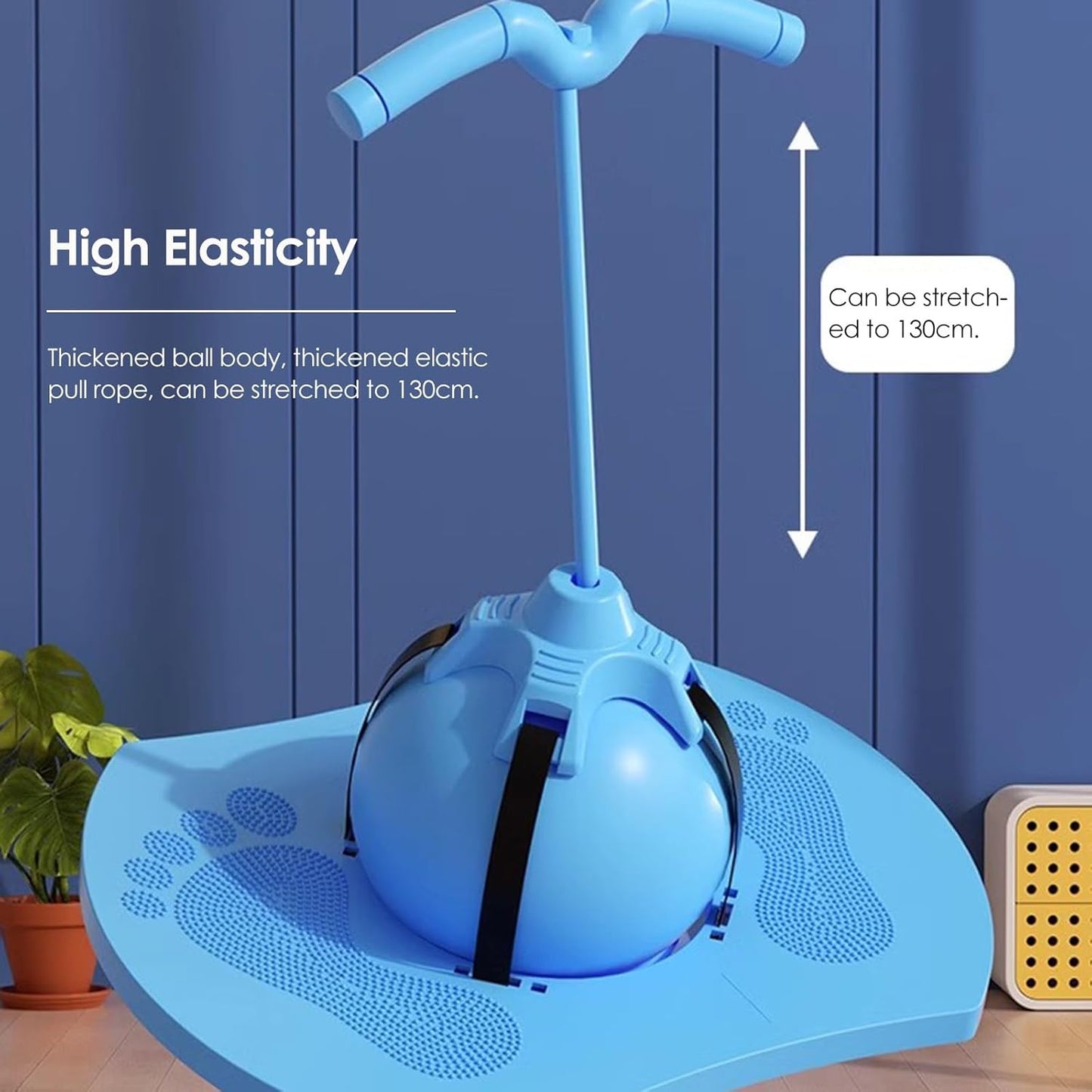 Pogo Ball with Detachable Handle – 639lb Capacity, for Kids & Adults, Pump Included