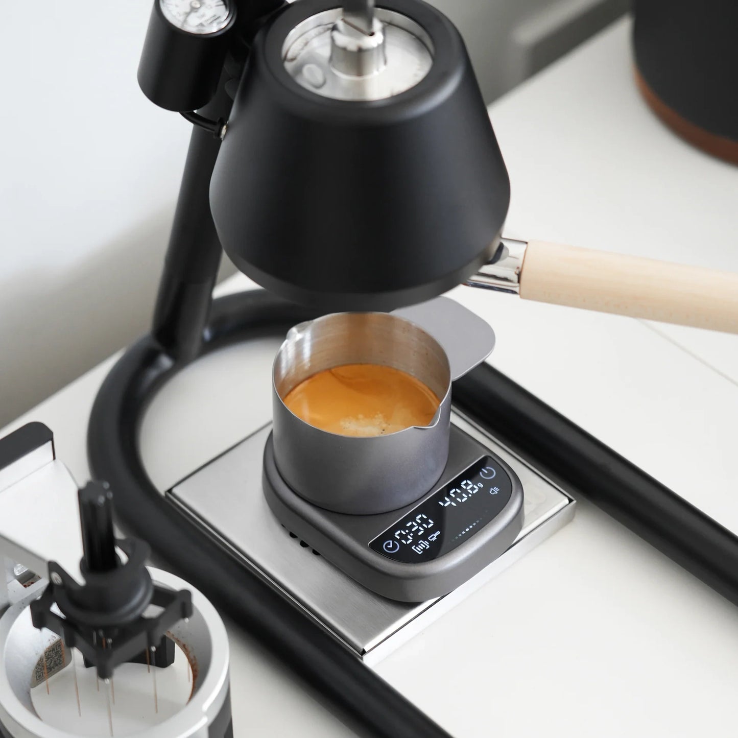 Compact Coffee Scale – Magnetic Modular Design for Espresso & Pour Over
