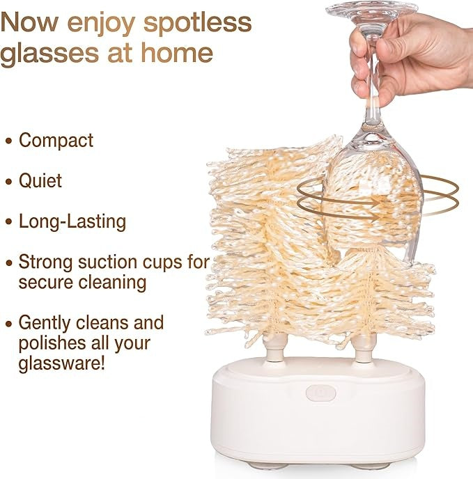 Dual-Side Glass Polisher – Cleans & Dries in One Spin