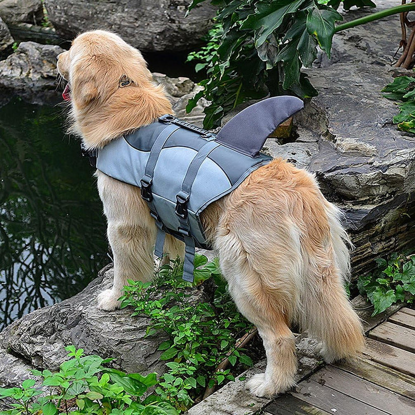 Dog Life Jacket – Reinforced Back Handle for Quick Rescue