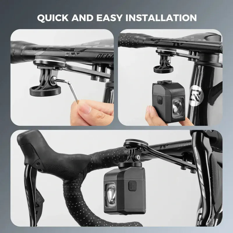 Bike Headlight with Remote & Digital Display – 600 Lumens, IPX6 Waterproof