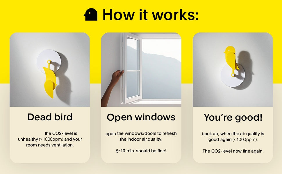 Bird Design Indoor CO2 Monitor