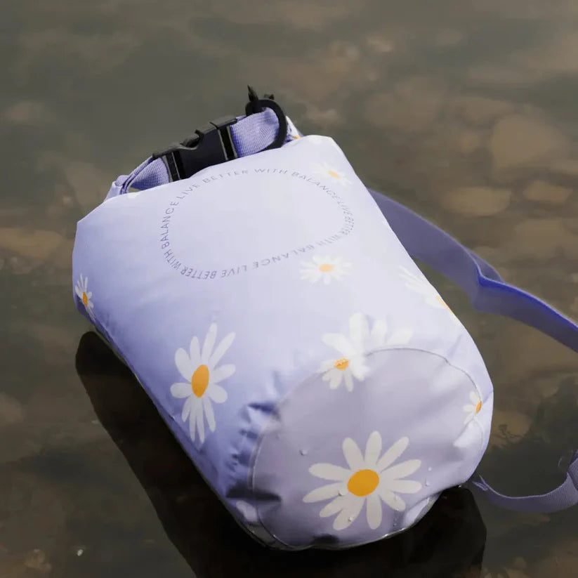Floral Pattern Waterproof Dry Bag – Roll-Top Seal for Kayaking & Beach