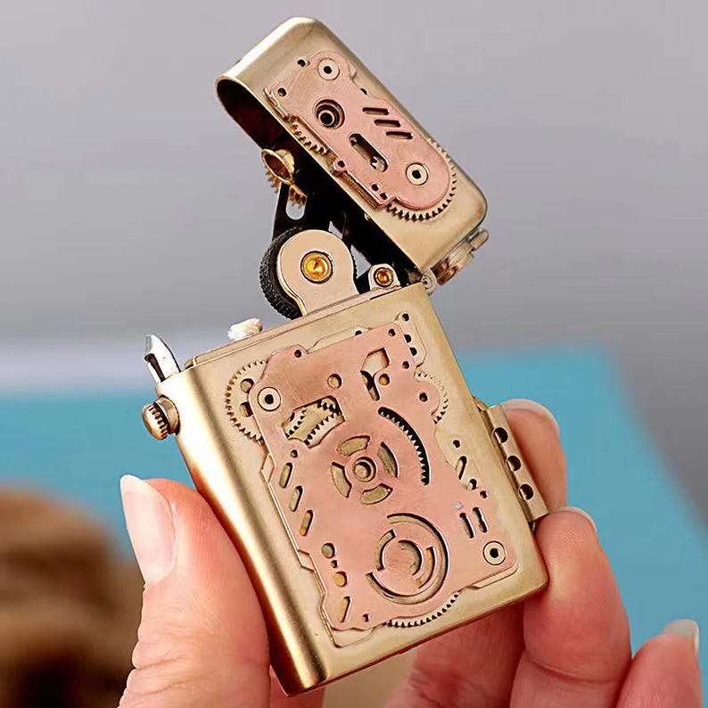 Steampunk Gear Clockwork Mechanical Lighter